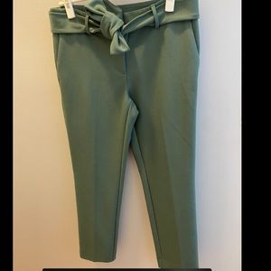 Green chinos with tie | Size 4 | Loft | Excellent condition, worn once!!